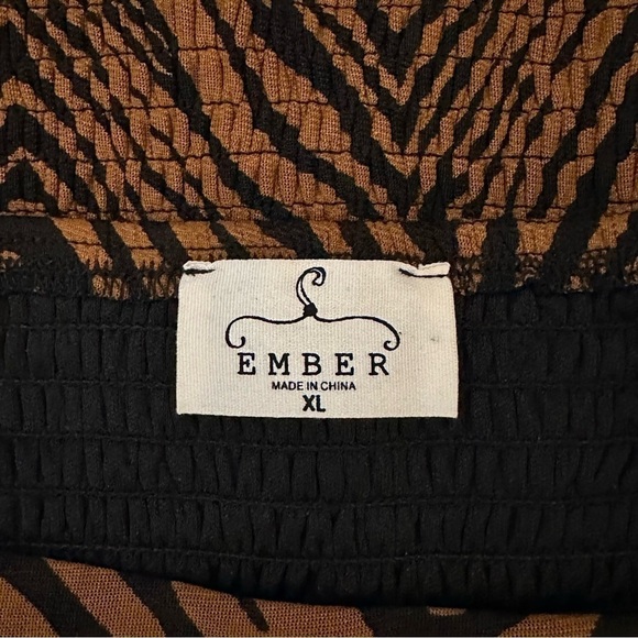 boho Ember LagenLook Square Neck Semi Sheer Long Sleeve w/ Cuff Burnt Orange top - Picture 8 of 9